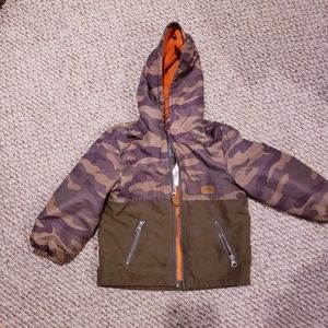 CARTERS 3T Boys Camo Lined Windbreaker